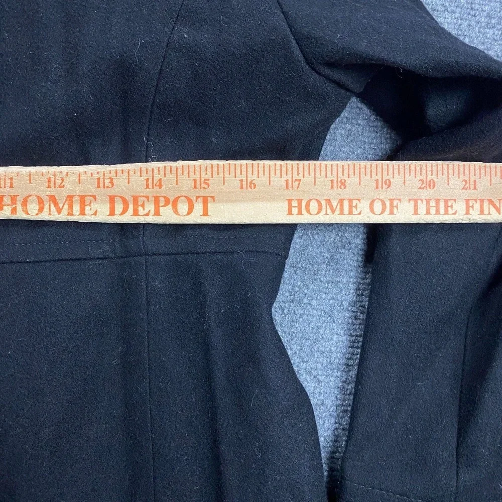 Michael Kors Pea Coat Women's Small Black Wool Blend Outerwear‎ Adults